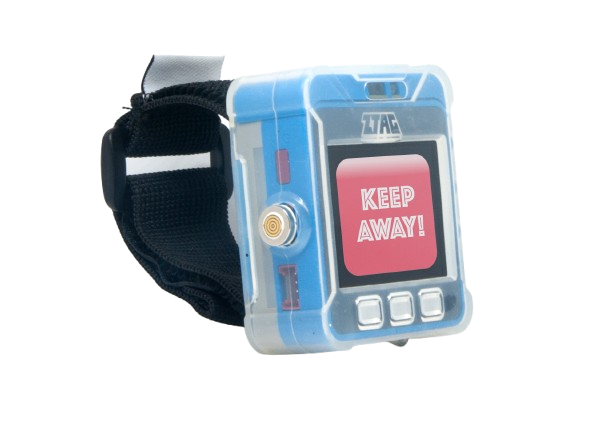 ZTAGGER device showing game screen